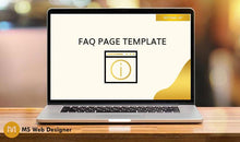 Load image into Gallery viewer, FAQ Page Template
