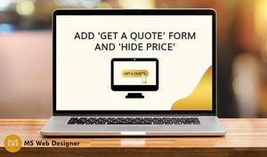 Add Get a Quote Form and Hide Price